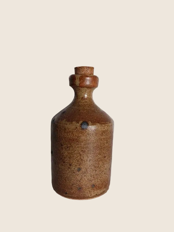 Petite Bouteille en Grès Pyrité – Design Brut & Authentique (Vintage 50s-70s) - LVR