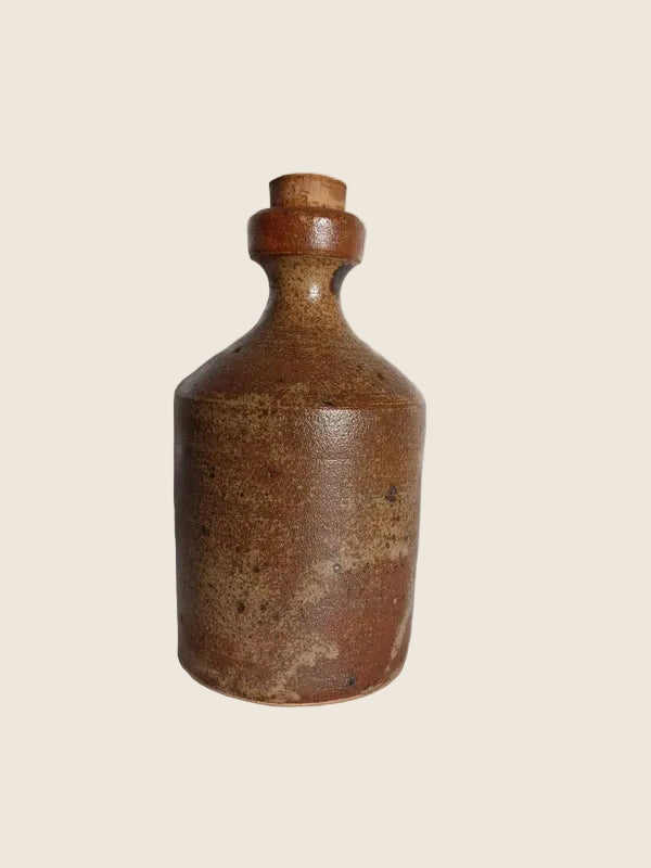 Petite Bouteille en Grès Pyrité – Design Brut & Authentique (Vintage 50s-70s) - LVR