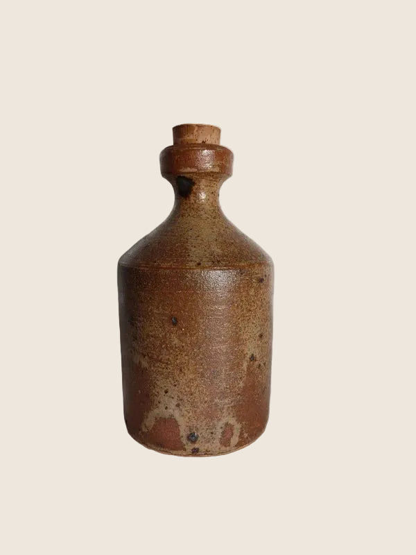 Petite Bouteille en Grès Pyrité – Design Brut & Authentique (Vintage 50s-70s) - LVR