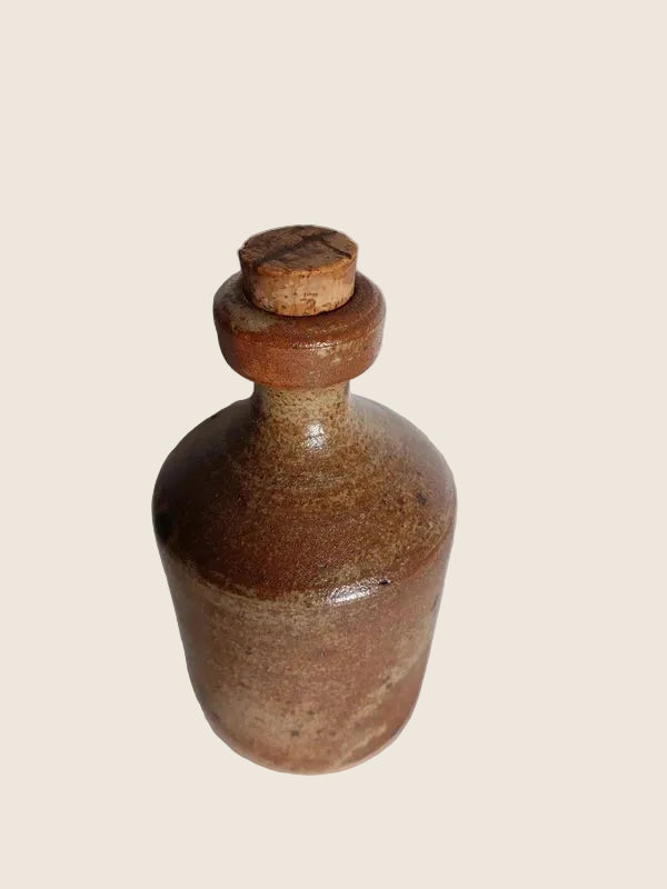 Petite Bouteille en Grès Pyrité – Design Brut & Authentique (Vintage 50s-70s) - LVR
