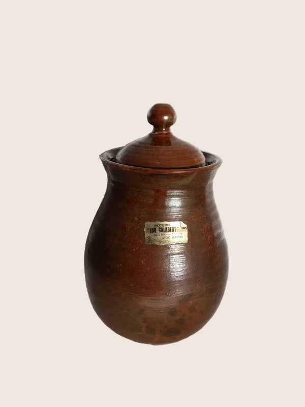 Pot à Confit en Grès avec Couvercle – Lou Calabert (Ardèche, France) - LVR