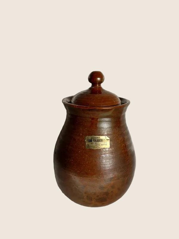 Pot à Confit en Grès avec Couvercle – Lou Calabert (Ardèche, France) - LVR