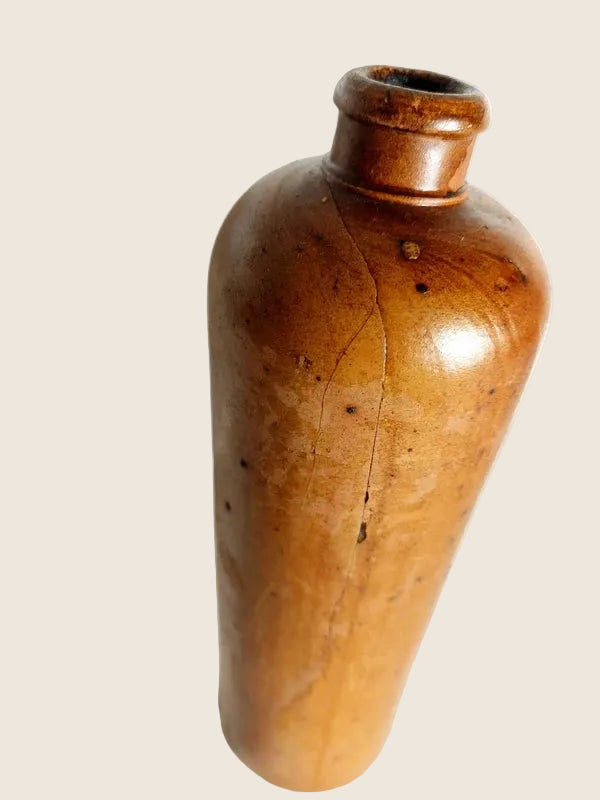 Bouteille en Grès Pyrité – Artisanat Allemand (Circa 1900) 29,5 cm - LVR