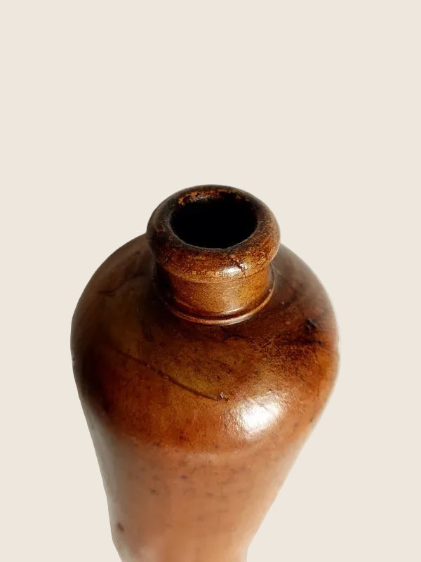 Bouteille en Grès Pyrité – Artisanat Allemand (Circa 1900) 29,5 cm - LVR