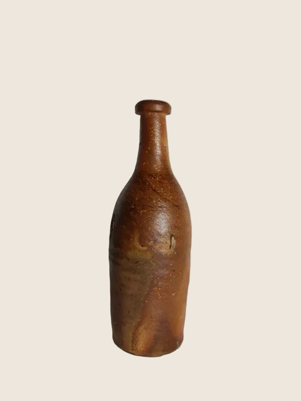 Bouteille de Cidre Ancienne en Grès – Artisanat Normand (Fin XIXe) - LVR