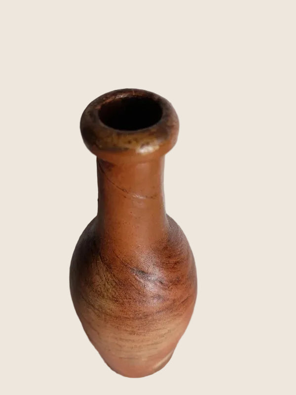Bouteille de Cidre Ancienne en Grès – Artisanat Normand (Fin XIXe) - LVR