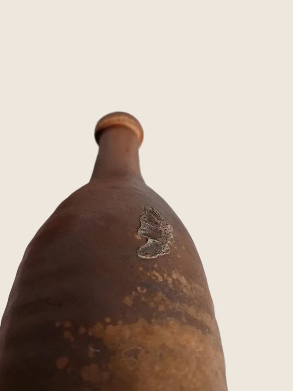 Bouteille de Cidre Ancienne en Grès – Artisanat Normand (Fin XIXe) - LVR