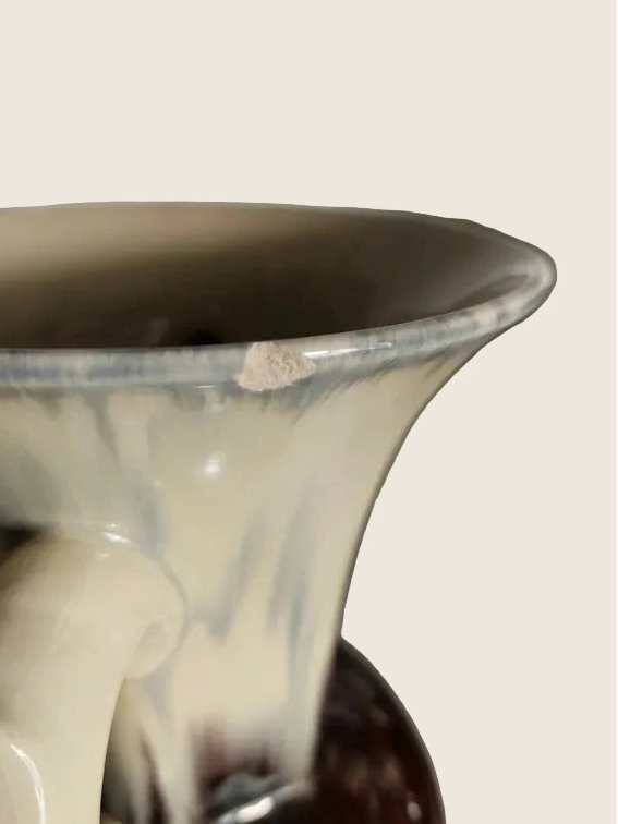 Duo de Vases Vallauris – Céramique Émaillée & Nuances Organiques (Vintage 60s) - LVR