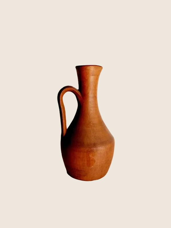 Grande Cruche Anthropomorphe en Terre Cuite – Artisanat XIXe Siècle - LVR