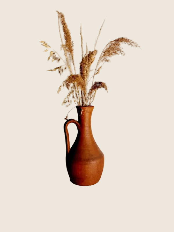 Grande Cruche Anthropomorphe en Terre Cuite – Artisanat XIXe Siècle - LVR
