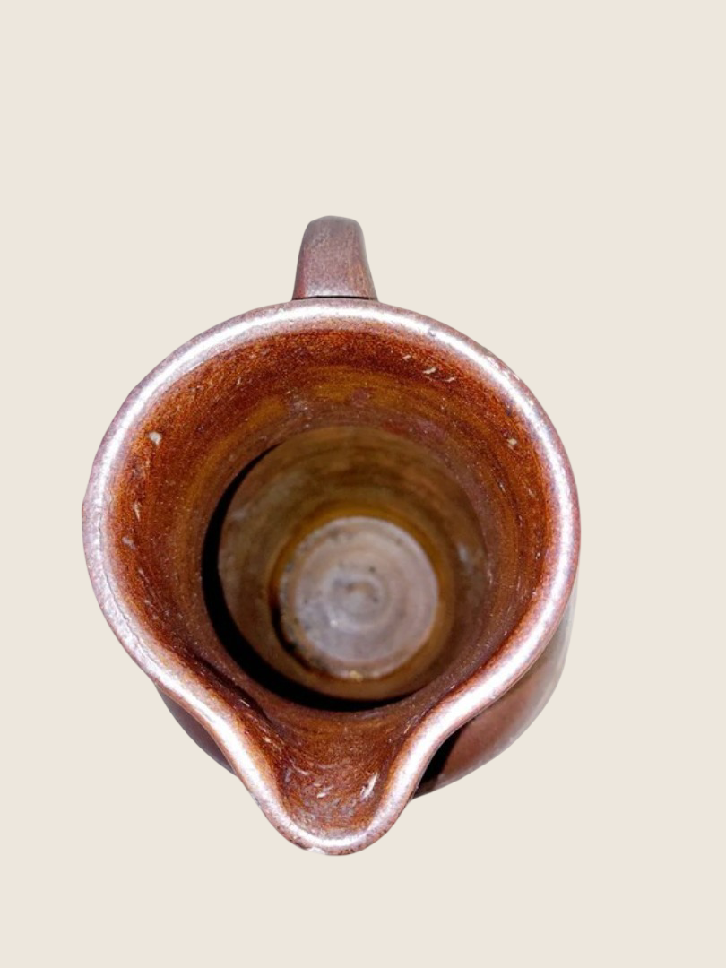Grande Cruche Ancienne en Grès Vernissé 4L – Reflets Irisés Spectaculaires (Années 30) - LVR