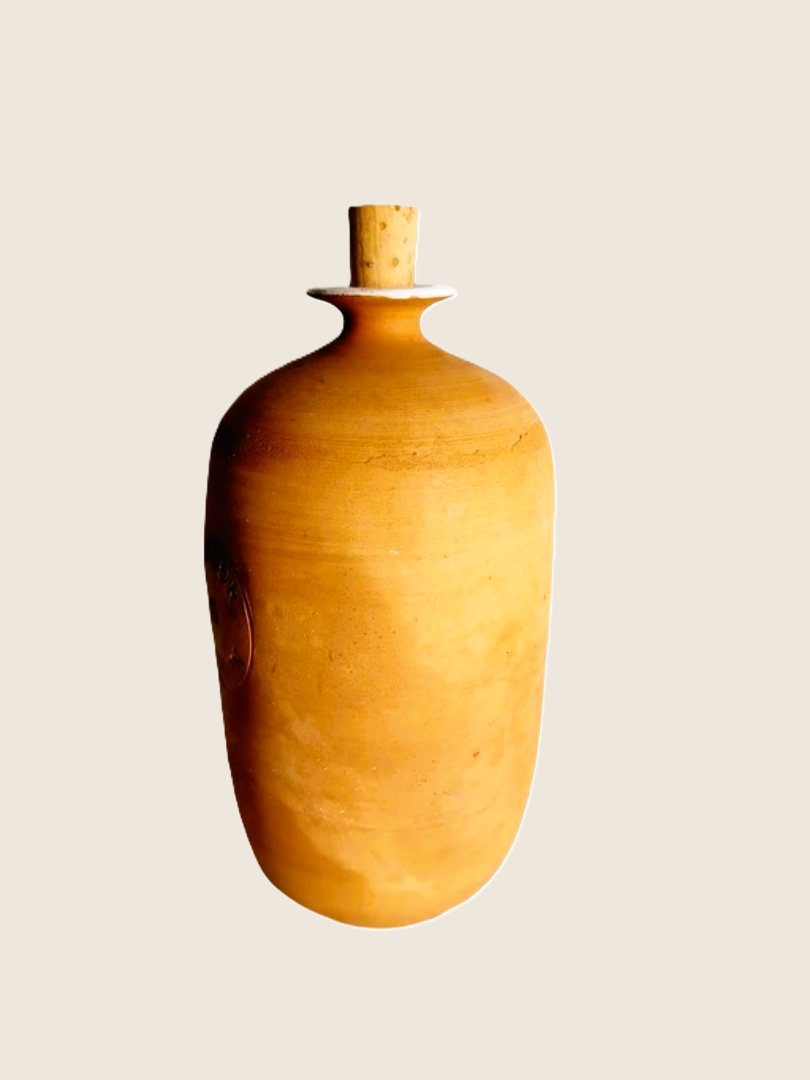 Bouteille "Liqueur Maison" en Terracotta – Artisanat Rustique & Authentique - LVR