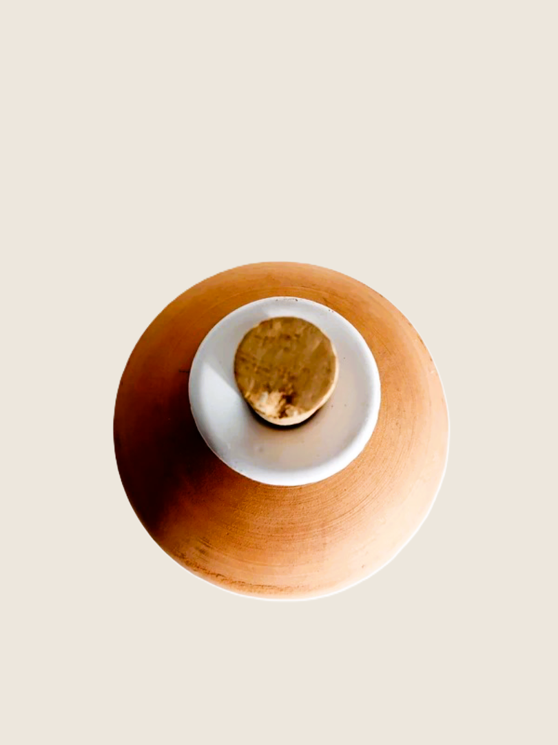 Bouteille "Liqueur Maison" en Terracotta – Artisanat Rustique & Authentique - LVR