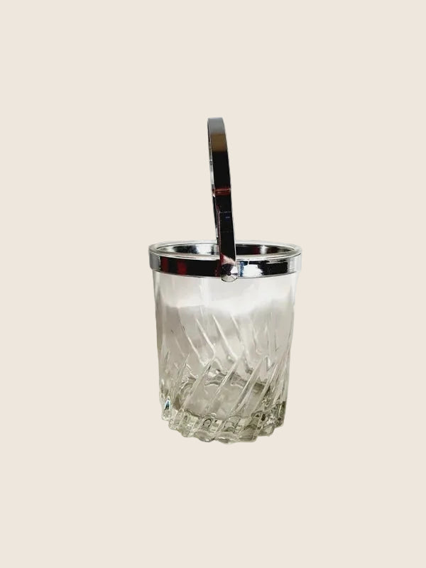 Seau à Glace Luminarc "Flamenco" – Design Géométrique & Anse Argentée (70s) - LVR