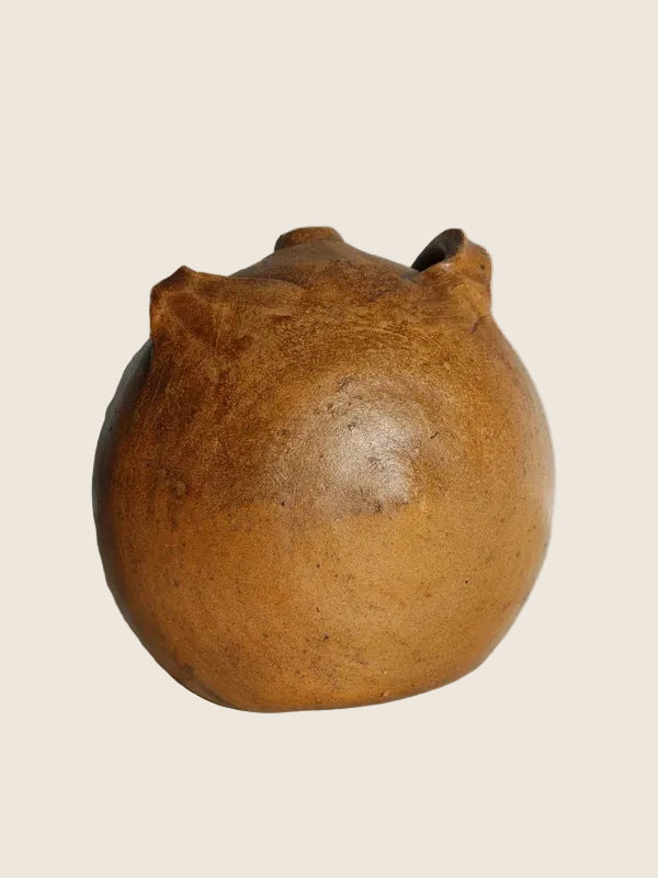 Gourde "Crapaud" de Moissonneur – Grès du Beauvaisis (Fin XIXe) - LVR
