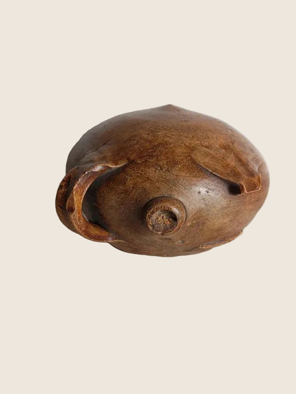 Gourde "Crapaud" de Moissonneur – Grès du Beauvaisis (Fin XIXe) - LVR