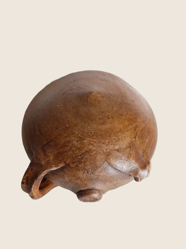 Gourde "Crapaud" de Moissonneur – Grès du Beauvaisis (Fin XIXe) - LVR