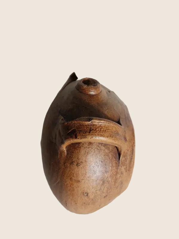 Gourde "Crapaud" de Moissonneur – Grès du Beauvaisis (Fin XIXe) - LVR