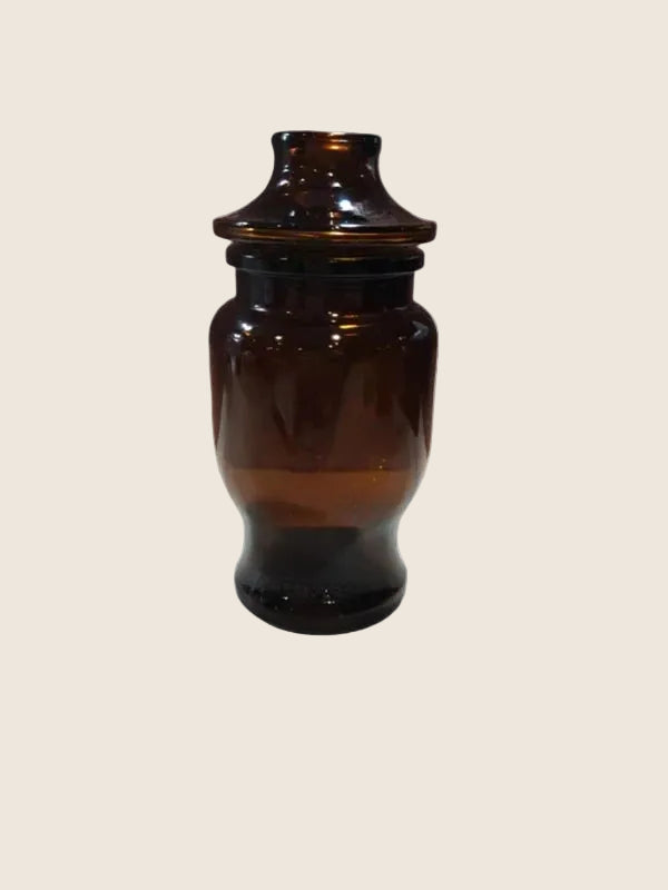 Bocal Apothicaire Vintage LEVER – Verre Ambré Belge (Années 70) - LVR