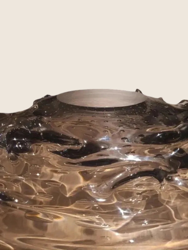 Coupe d'Art Murano Vintage – Verre Soufflé Bullicante 10kg (Années 60) - LVR