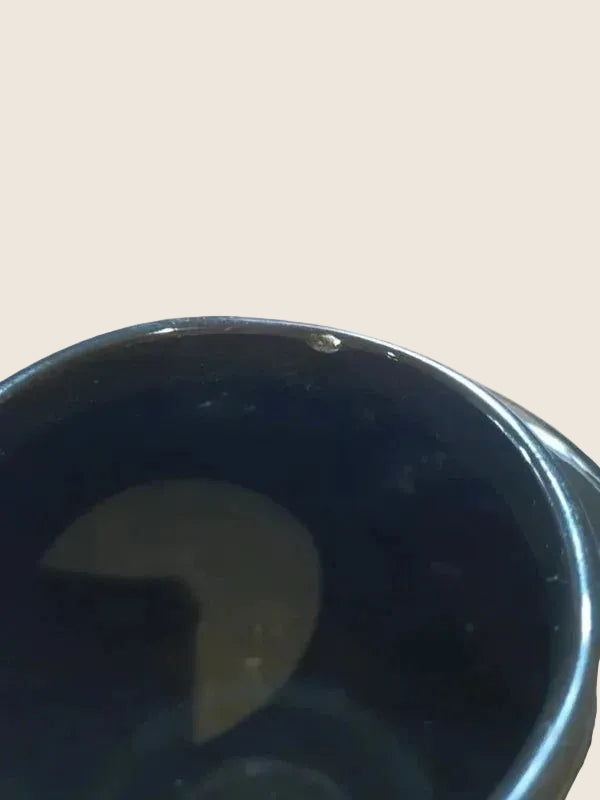 Vase de Collection Noir & Or – Scène Galante Rococo "Roméo & Juliette" 24 cm - LVR