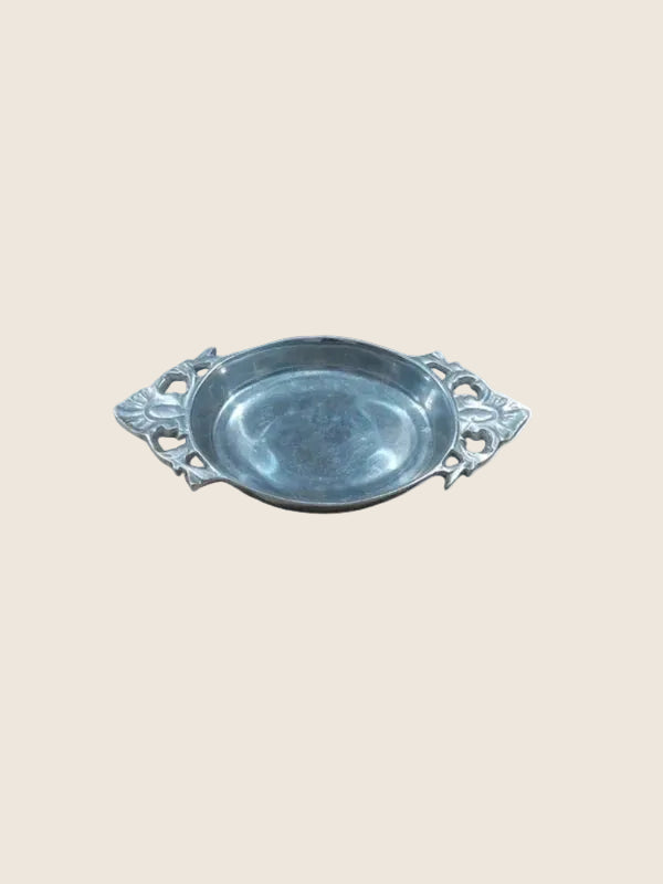 Plateau de Service Artisanal Mexicain en Aluminium Ciselé – Vintage 80s-90s - LVR