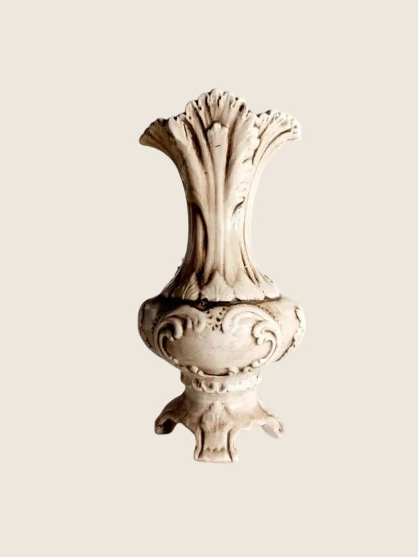 Vase Majestueux Capodimonte – Porcelaine Barbotine en Relief 3D (Naples, 60s) - LVR