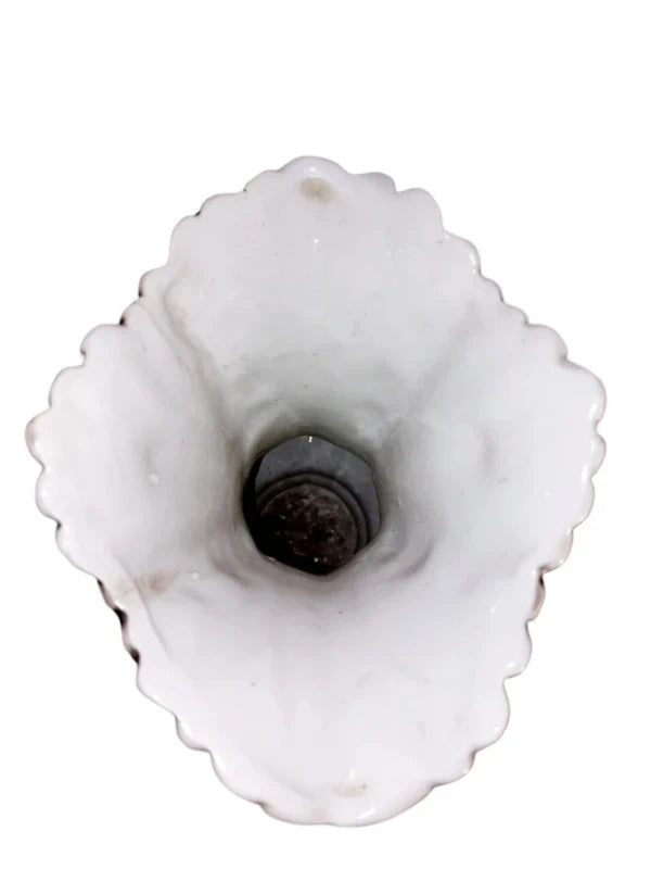 Vase Majestueux Capodimonte – Porcelaine Barbotine en Relief 3D (Naples, 60s) - LVR