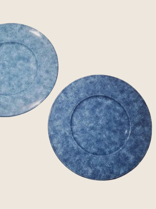 Trio de Plats de Présentation Christofle – Orfèvrerie de Luxe Gris-Bleu (31,5cm) - LVR