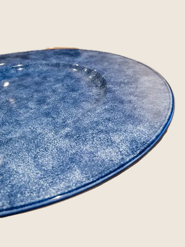 Trio de Plats de Présentation Christofle – Orfèvrerie de Luxe Gris-Bleu (31,5cm) - LVR