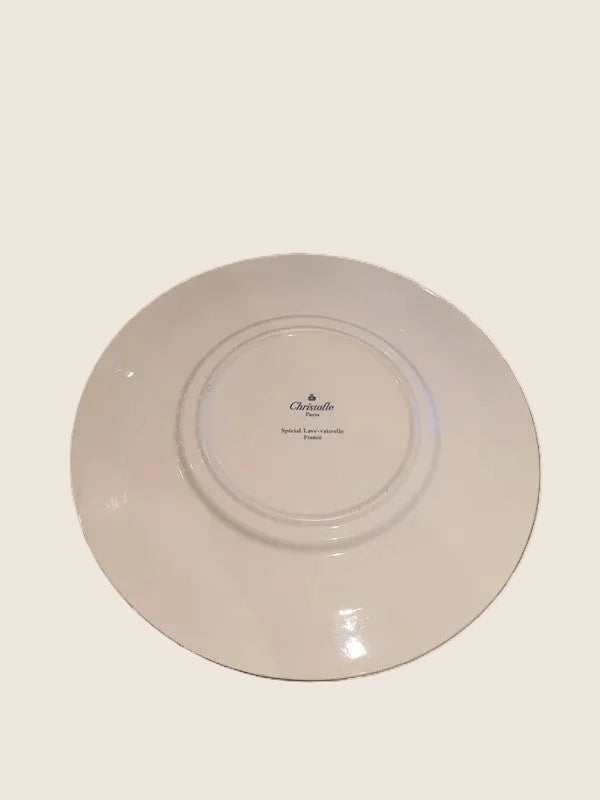 Trio de Plats de Présentation Christofle – Orfèvrerie de Luxe Gris-Bleu (31,5cm) - LVR