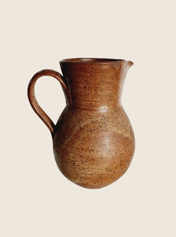 Pichet "Vin Blanc" en Grès Émaillé – Esprit Bistrot Français (1,5L) - LVR