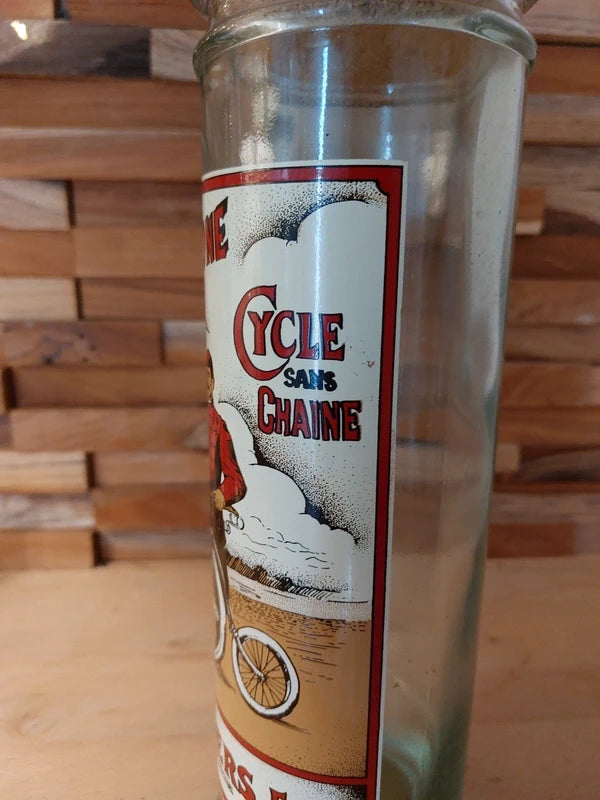 Grand Bocal à Pâtes Vintage "Milders Fils - Le Cyclone" – Verre & Bouchon Liège (31,5 cm) - LVR