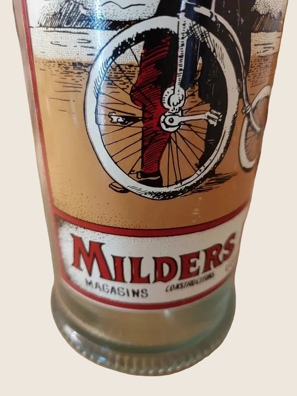 Grand Bocal à Pâtes Vintage "Milders Fils - Le Cyclone" – Verre & Bouchon Liège (31,5 cm) - LVR