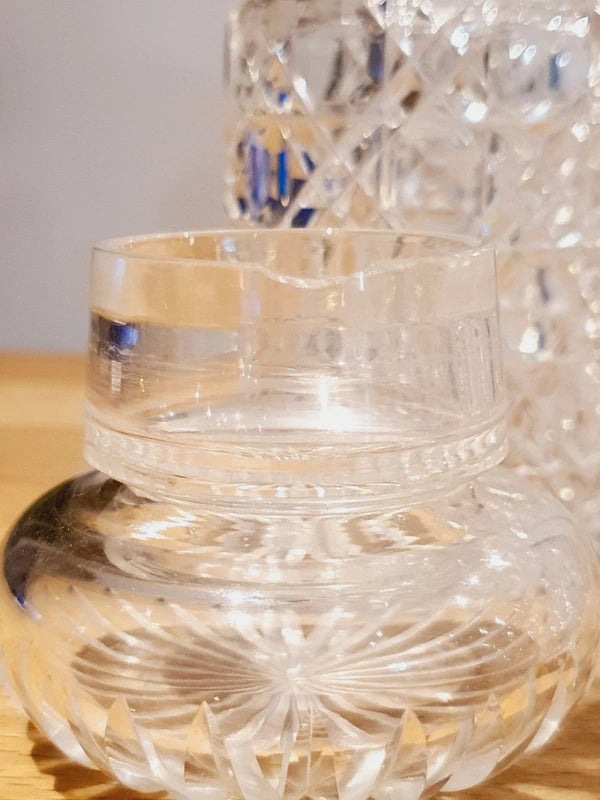 Serviteur à Condiments Art Déco – Métal Argenté & Verre Taillé – Vers 1930 - LVR