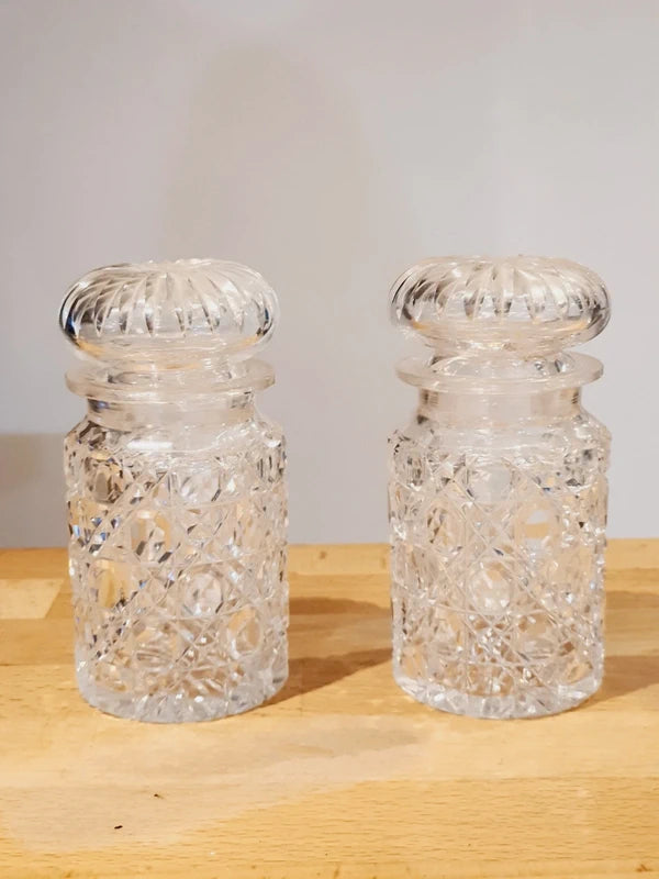 Serviteur à Condiments Art Déco – Métal Argenté & Verre Taillé – Vers 1930 - LVR