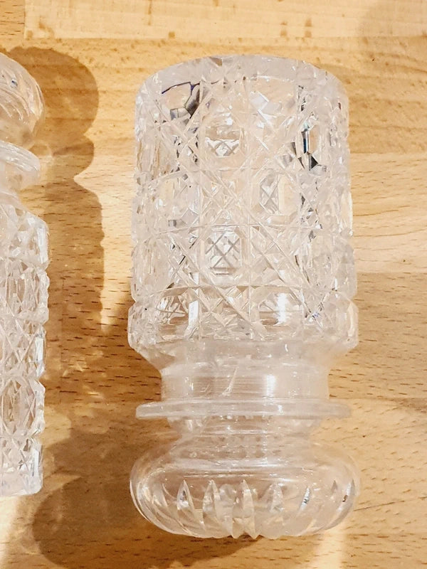 Serviteur à Condiments Art Déco – Métal Argenté & Verre Taillé – Vers 1930 - LVR