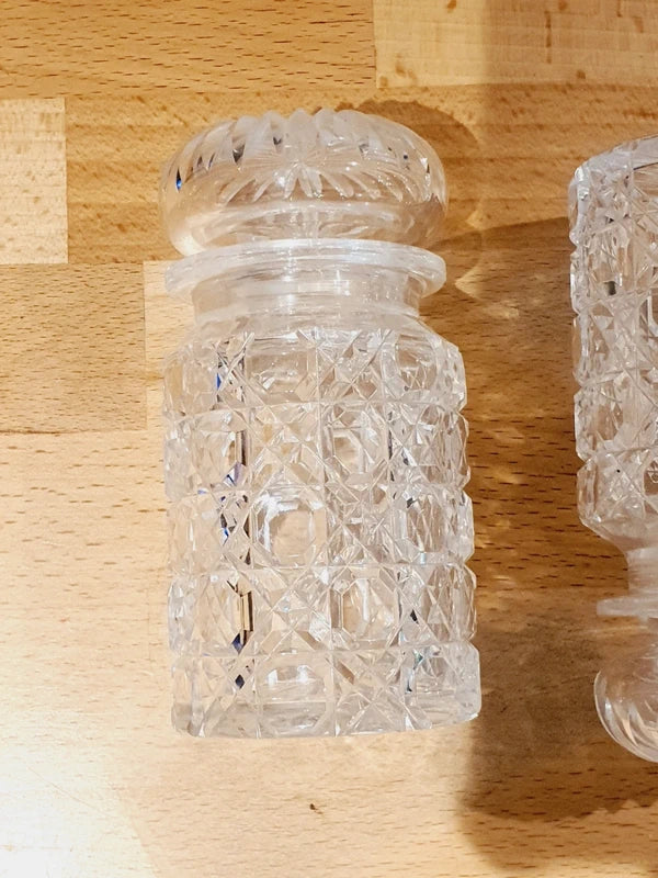 Serviteur à Condiments Art Déco – Métal Argenté & Verre Taillé – Vers 1930 - LVR