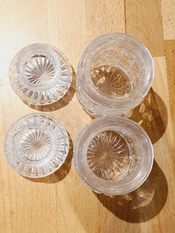 Serviteur à Condiments Art Déco – Métal Argenté & Verre Taillé – Vers 1930 - LVR