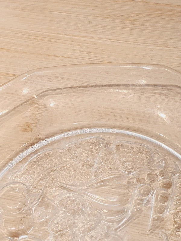 Assiettes Vintage Félix Potin "La Parisienne" - Verre Trempé Publicitaire Années 50-60 - LVR