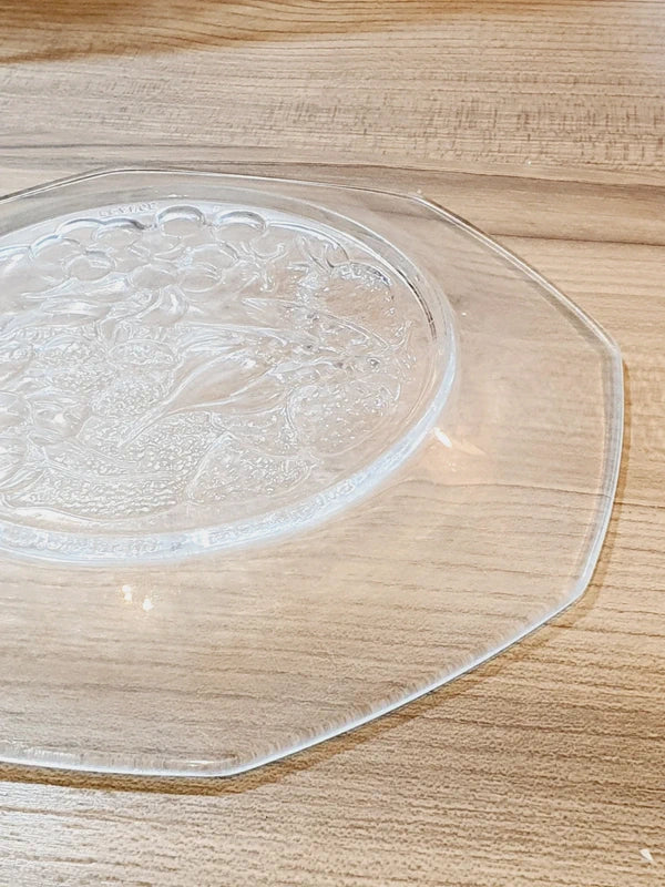 Assiettes Vintage Félix Potin "La Parisienne" - Verre Trempé Publicitaire Années 50-60 - LVR