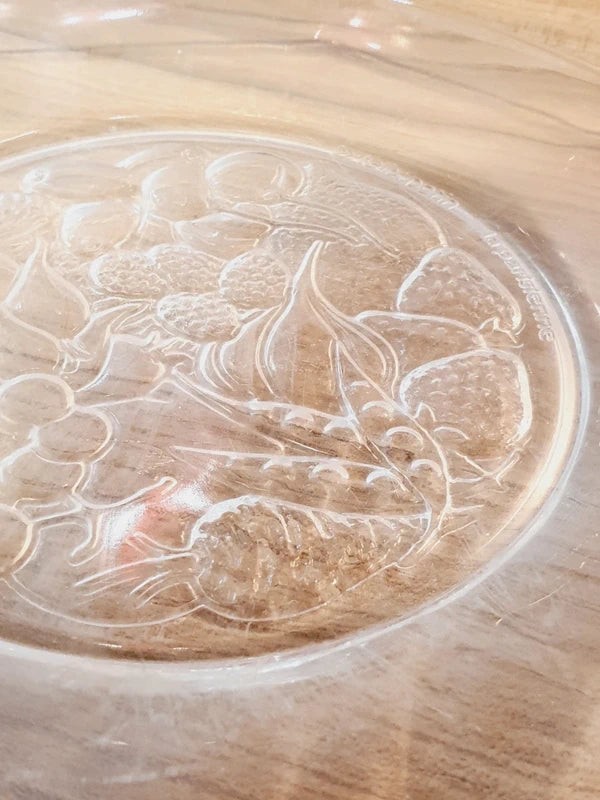 Assiettes Vintage Félix Potin "La Parisienne" - Verre Trempé Publicitaire Années 50-60 - LVR