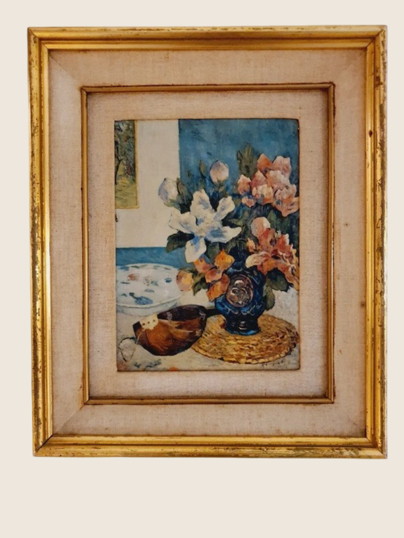 Tableau Nature Morte "Bouquet Floral" – Cadre Doré Classique (32 x 26 cm) - LVR