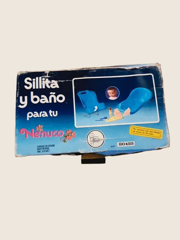 Set Vintage Nenuco : Chaise Haute & Baignoire – Famosa (1980) avec Boîte d'Origine - LVR