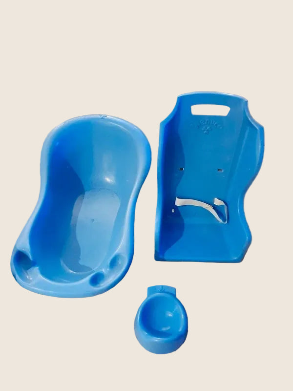 Set Vintage Nenuco : Chaise Haute & Baignoire – Famosa (1980) avec Boîte d'Origine - LVR