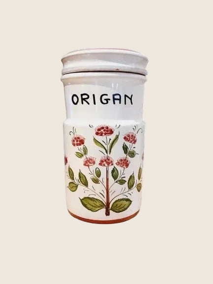 Authentique Pot d'Apothicaire "Origan" – Made in Italy (Années 40) - LVR