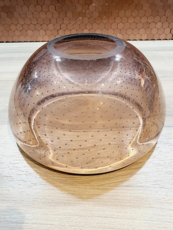 Le Joyau des Tsars : Coupe Val Saint Lambert en Cristal Bullé Rose (3,3 kg) - LVR