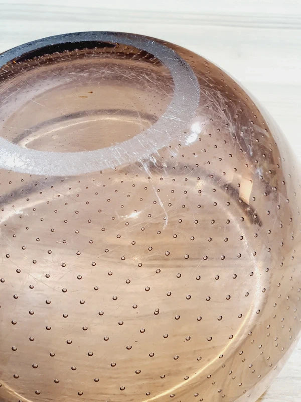 Le Joyau des Tsars : Coupe Val Saint Lambert en Cristal Bullé Rose (3,3 kg) - LVR