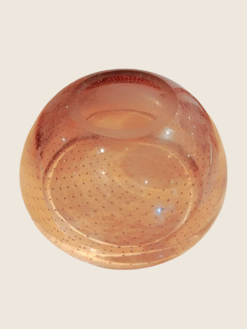 Le Joyau des Tsars : Coupe Val Saint Lambert en Cristal Bullé Rose (3,3 kg) - LVR