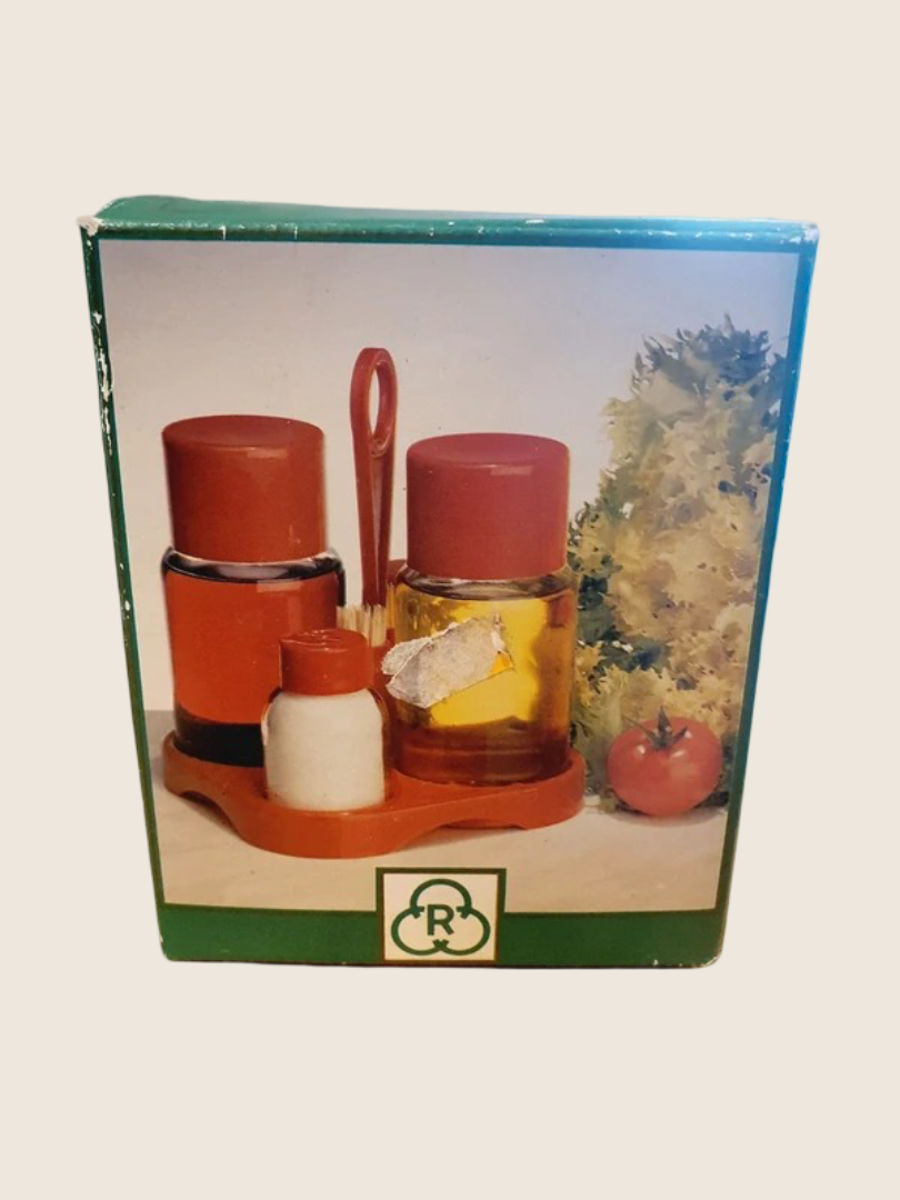 Serviteur à Condiments 80's Rouge Vif : Le Set Collector - LVR